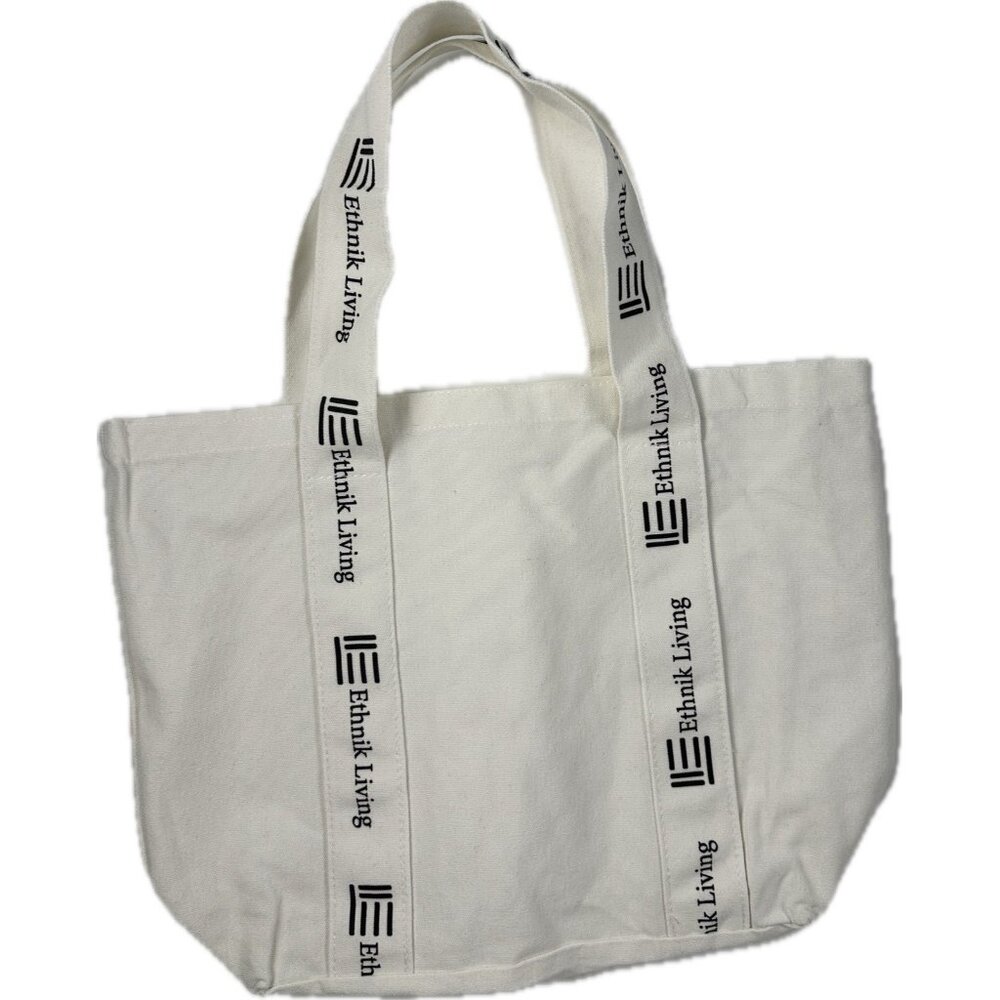 ethnik living California Canvas Tote Bag Ivory Designer